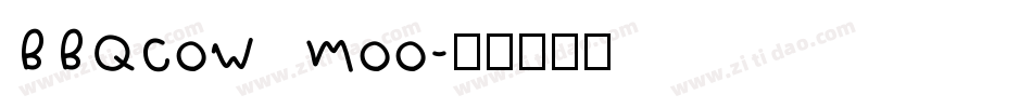 BBQcow moo字体转换